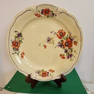 1940's Georgelyn Sunset by Canonsburg Pottery Co. Pa. U.S.A. 10 In Plate Floral